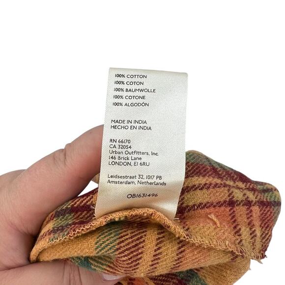 Free People We‎ The Free Kalli Plaid Buttondown Shirt Flannel Tunic Top Small - Picture 16 of 16